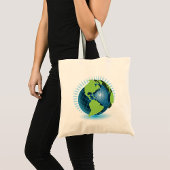 Tote Bag Green Globe