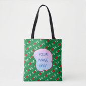 Tote Bag Green LOVE Heart (Devant)