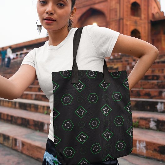 Tote Bag Green Memphis