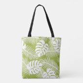 Tote Bag Green Palm Feuille Rainforest Motif (Dos)