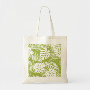 Tote Bag Green Palm Feuille Rainforest Motif