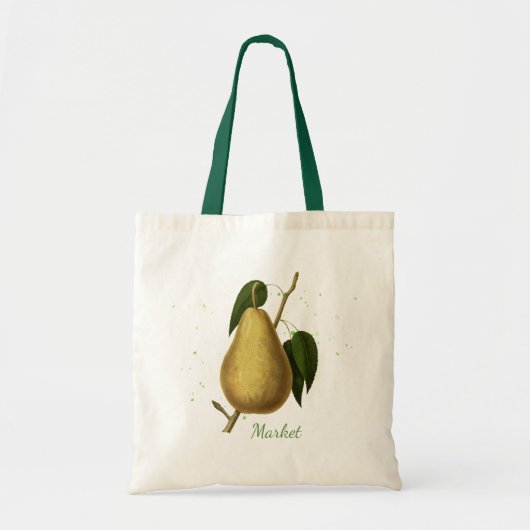 Tote Bag Green Pear Market Fourre-tout (Devant)