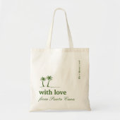 Tote Bag Green Punta Cana Your Destination Wedding Welcome (Devant)