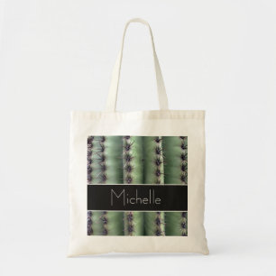 Tote Bag Green Saguaro Cactus Désert moderne