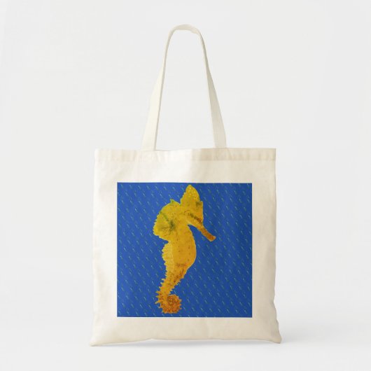 Tote Bag Green Sea Horse Blue Fourre-tout (Devant)
