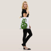 Tote Bag Green Tentacles (Sur le modèle)
