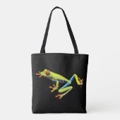 Tote Bag Grenouille à feuilles rouges (Dos)