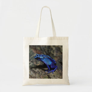 Tote Bag Grenouille à tarte à poison bleu, grenouille bleue