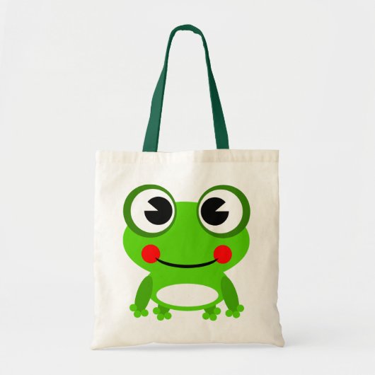 Tote Bag Grenouille Animée (Devant)