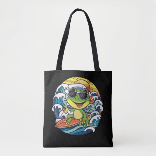 Tote Bag Grenouille cool (Devant)