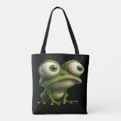 Tote Bag Grenouille de dessin animé aux gros yeux (Dos)