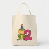 Tote Bag Grenouille de fête 2e anniversaire T-shirts et cad (Devant)