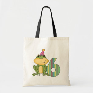 Tote Bag Grenouille de fête 6e anniversaire T-shirts et cad