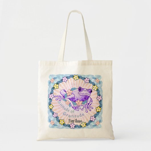 Tote Bag Grenouille de gratitude (Devant)