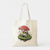 Tote Bag Grenouille de jeu Pixel Cozy Champignon (Dos)