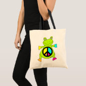 Tote Bag Grenouille de signe de paix (Devant (produit))
