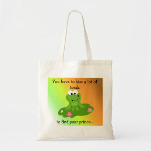 Tote Bag Grenouille drôle avec citation