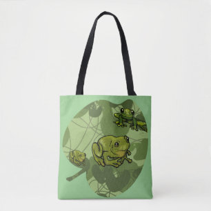 Tote Bag Grenouille et Lily Pad Fourre-tout