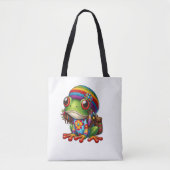 Tote Bag Grenouille super avec Dreads (Devant)