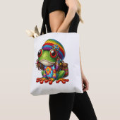 Tote Bag Grenouille super avec Dreads (De près)