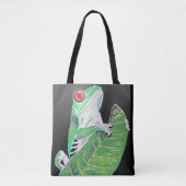 Tote Bag Grenouille sur feuille (Devant)