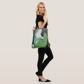 Tote Bag Grenouille sur feuille (Sur le modèle)