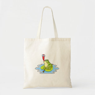 Tote Bag Grenouille sur la feuille avec insecte