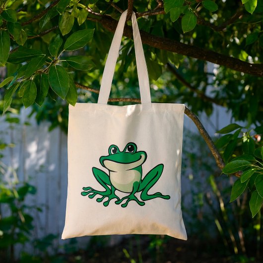 Tote Bag Grenouille verte