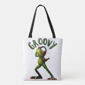 Tote Bag Grenouille verte super (Dos)