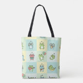 Tote Bag Grenouilles avec de petits loisirs (Dos)