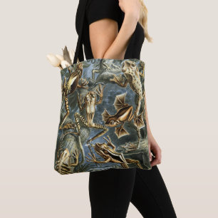 Tote Bag Grenouilles et crapauds vintage Batrachia par Erns