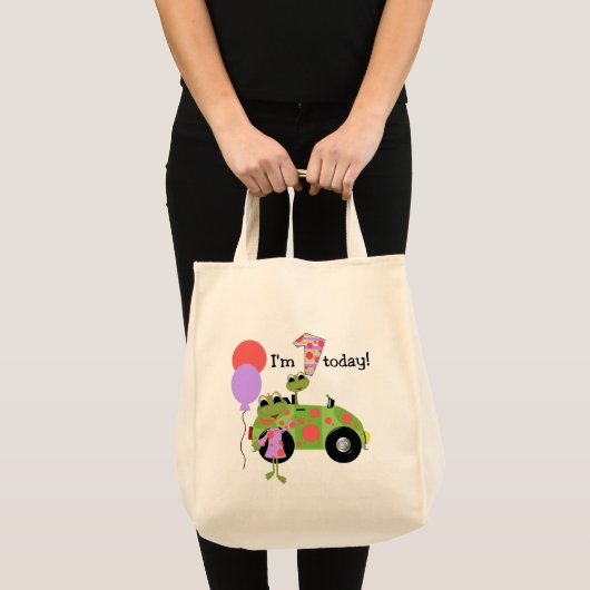 Tote Bag Grenouilles Mod 1er anniversaire (Devant (produit))