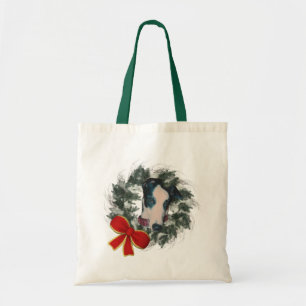 Tote Bag Greyhath Wreath Noël