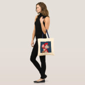 Tote Bag Greyhound avec Casquette en laine rouge (Devant (modèle))