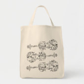 Tote Bag Gribouillage de violon (Devant)