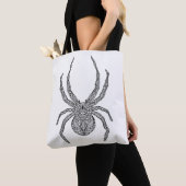 Tote Bag Griffonnage 2 d'araignée (De près)