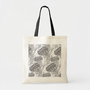 Tote Bag Griffonnage de méduses