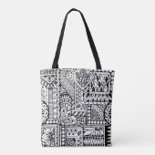 Tote Bag Griffonnage ethnique 2 (Dos)
