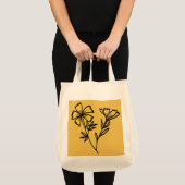 Tote Bag griffonnage floral (Devant (produit))