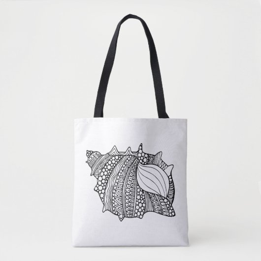 Tote Bag Griffonnage inspiré 2 (Devant)