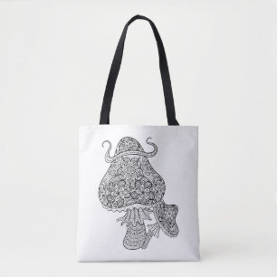 Tote Bag Griffonnage magique tiré par la main 2 de