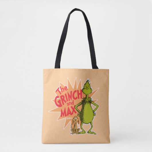 Tote Bag Grille | Grinch & Max Starburst (Devant)