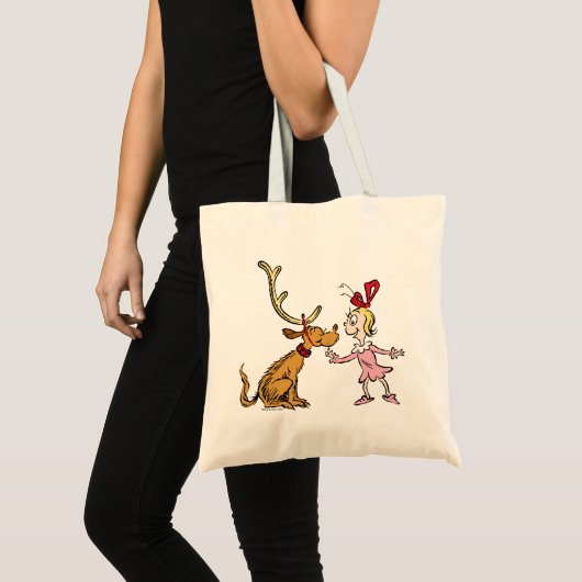 Tote Bag Grille | Max & Cindy Lou Qui (Devant (produit))