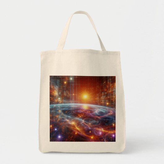 Tote Bag Grille quantique éclairée (Devant)