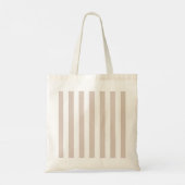 Tote Bag Grilles Verticales Bbeige Et Blanc Gratté (Dos)