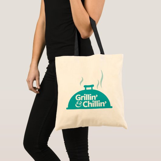 Tote Bag Grillin' & Chillin' (Devant (produit))