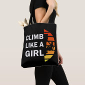 Tote Bag Grimper comme une femme escalade rock (De près)