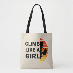 Tote Bag Grimper comme une femme escalade rock