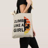 Tote Bag Grimper comme une femme escalade rock (De près)