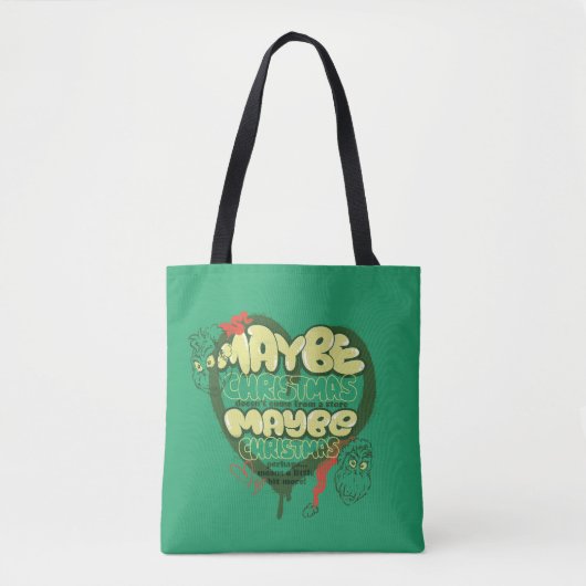 Tote Bag Grinch | Citation de Noël (Devant)